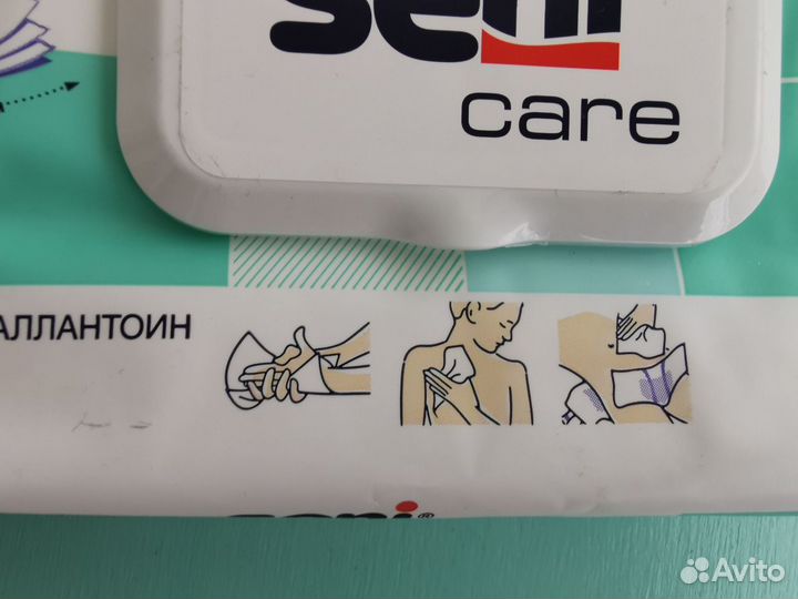 Салфетки влажные Seni care XL для ухода