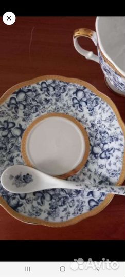 Чайная пара с ложечкой