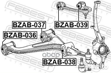 Сайлентблок рычага mercedes benz E-class 211 4