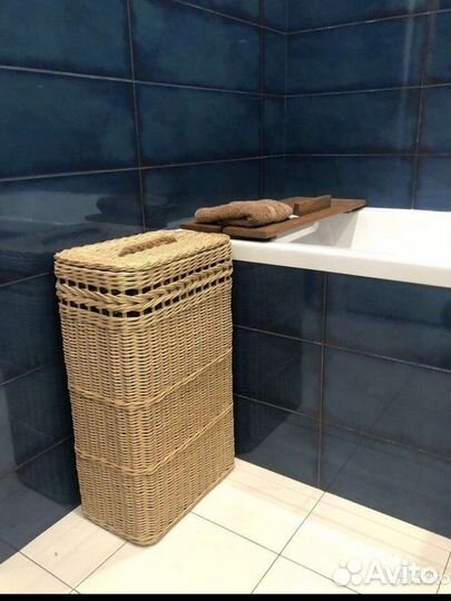Корзина плетёная для белья