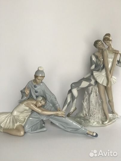 Фарфоровые статуэтки lladro «Балет и цирк»