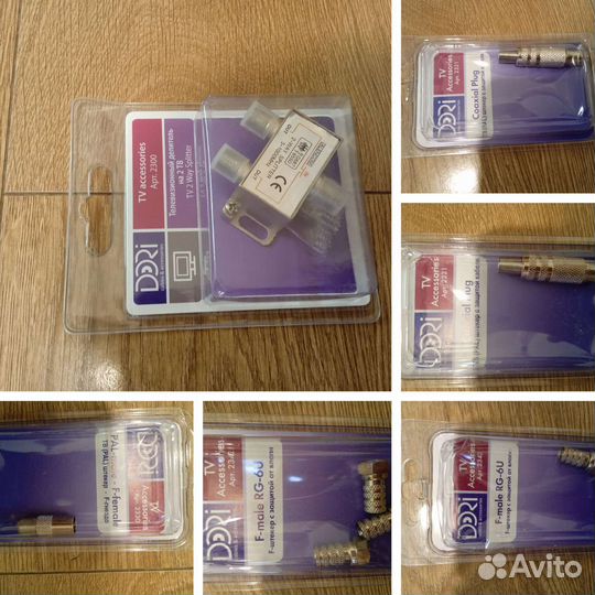 Тв штекер, разветвитель, гнездо