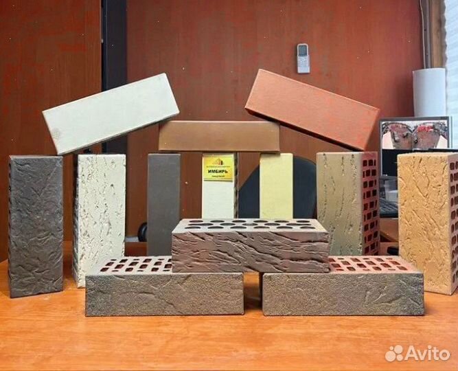 Кирпич облицовочный желтый