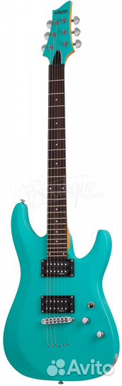 Schecter C-6 deluxe satin aqua электрогитара