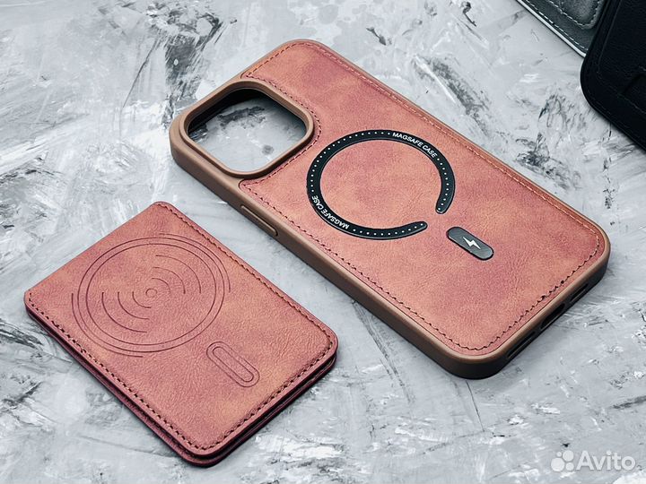 Чехол на iPhone 14/15 с magsafe и картхолдером