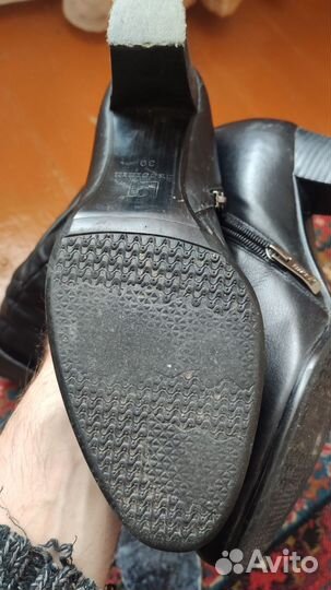 Сапоги зимние женские кожаные 39
