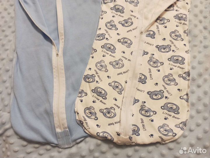 Пеленки-кокон, шапочка и носочки