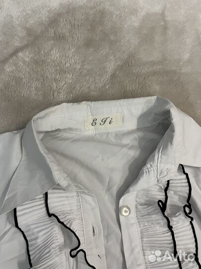 Рубашка блузка детская школьная 120-140 см