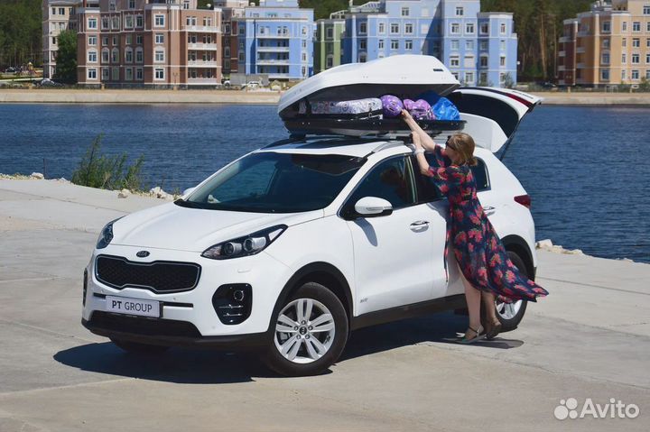 Автобокс на крышу. Турино. Монтаж