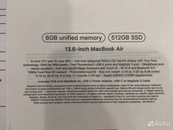 Macbook air M2 512