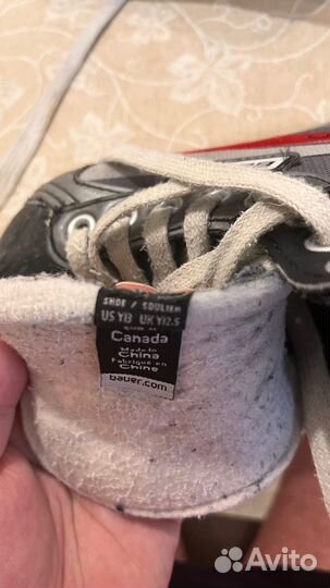 Детские хоккейные коньки bauer vapor