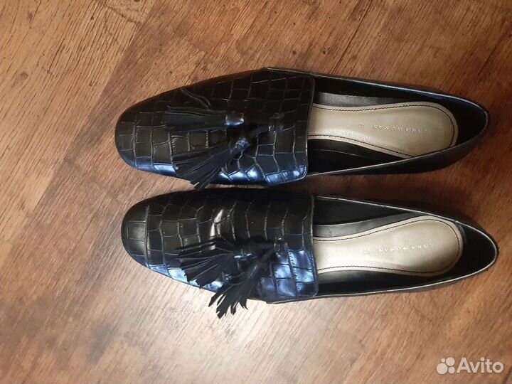 Туфли zara кожа