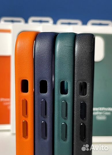 Чехол Leather Case MagSafe iPhone 14Pro/14 Pro Max