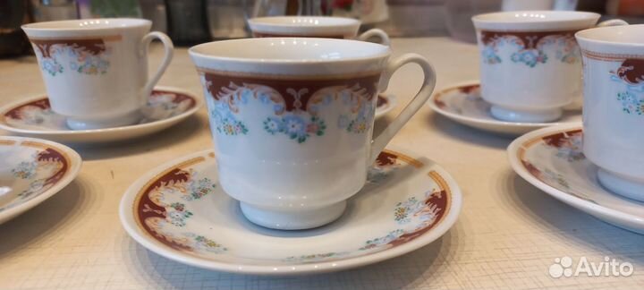 Новый кофейный сервиз 12 предметов