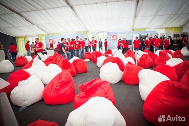 Кресла мешки, пуфы, бинбеги в аренду в Уфе