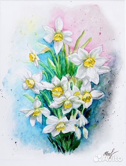 Картина акварель 