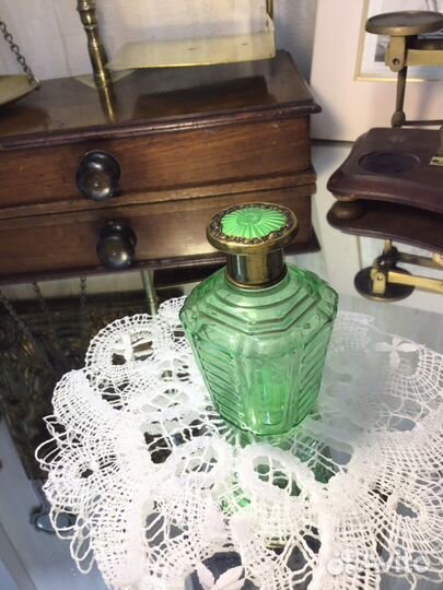 Флакон антиквариат англия эмаль клейма