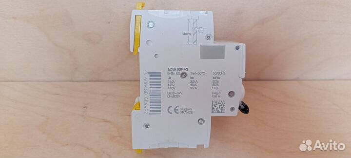 A9F94263 Автоматический выключатель iC60L 2П 63A C