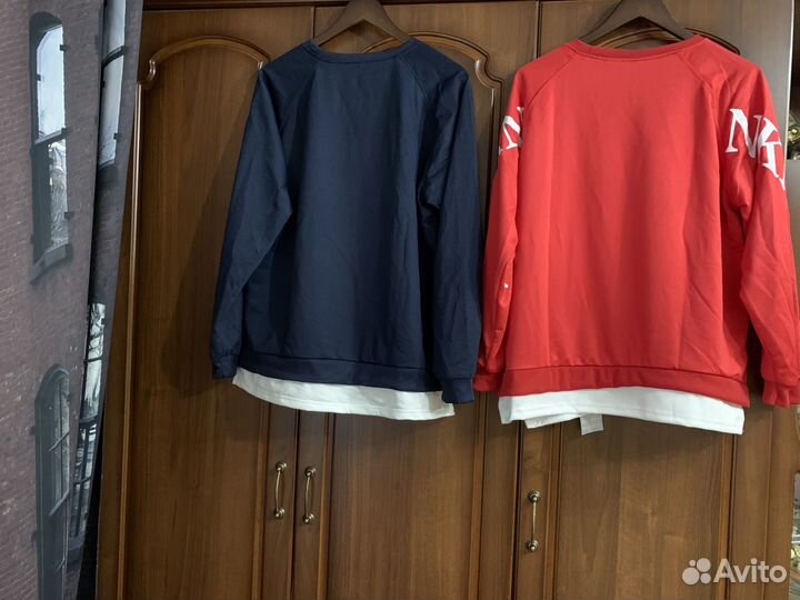 Стильные Свитшоты с принтом, новые, 48-56