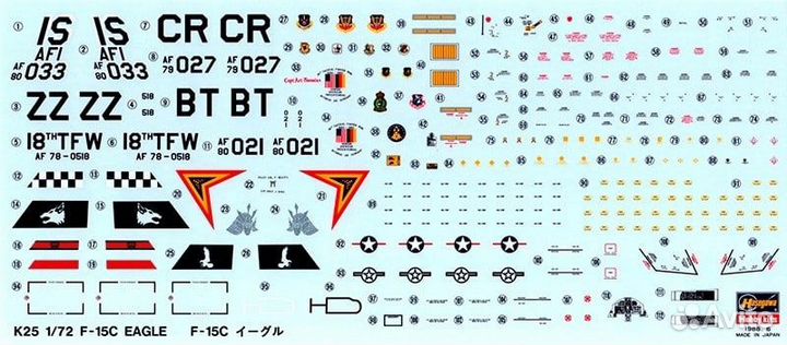 Сборная модель самолёта F-15C Eagle Tamiya 1/48