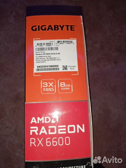 Видеокарта rx6600