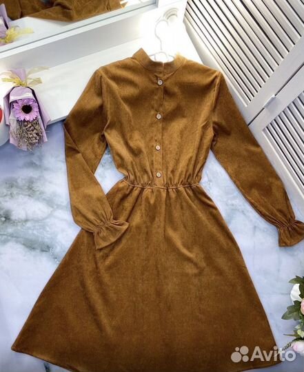 Платье микровельвет