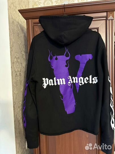 Vlone x Palm Angels Purple Hoodie