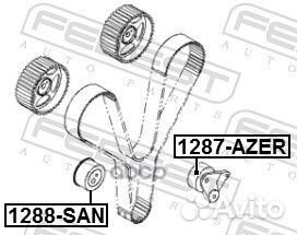 1287-azer ролик натяжной Hyundai Santa Fe 2.7