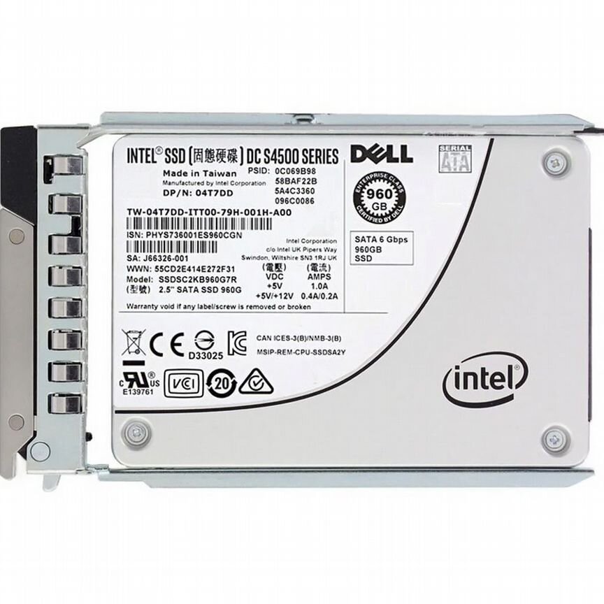 [400-BDVL] Жесткий Диск Dell 960gb Sata3 2,5" Ssd 400-Bdvl