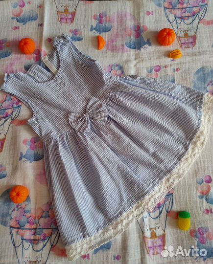 Платье летнее для девочки на рост 86-92 см бу