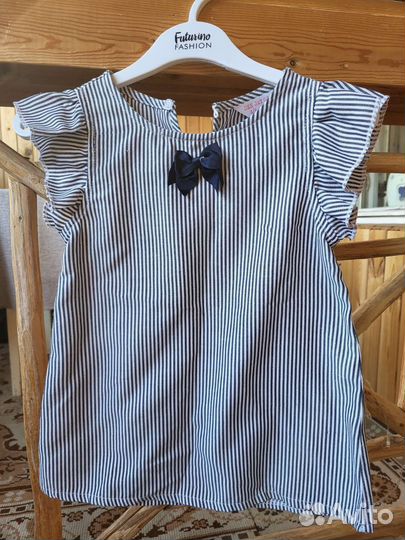 Блузка рубашка для девочки 116