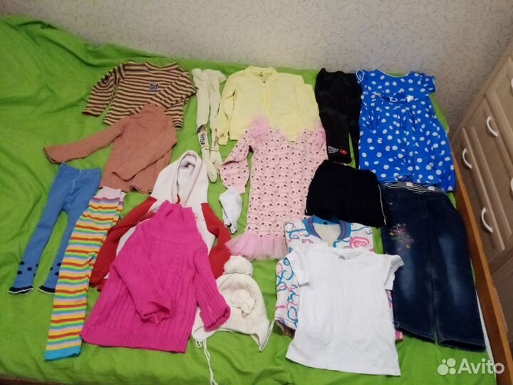 Детские вещи пакетом для девочек 104 110