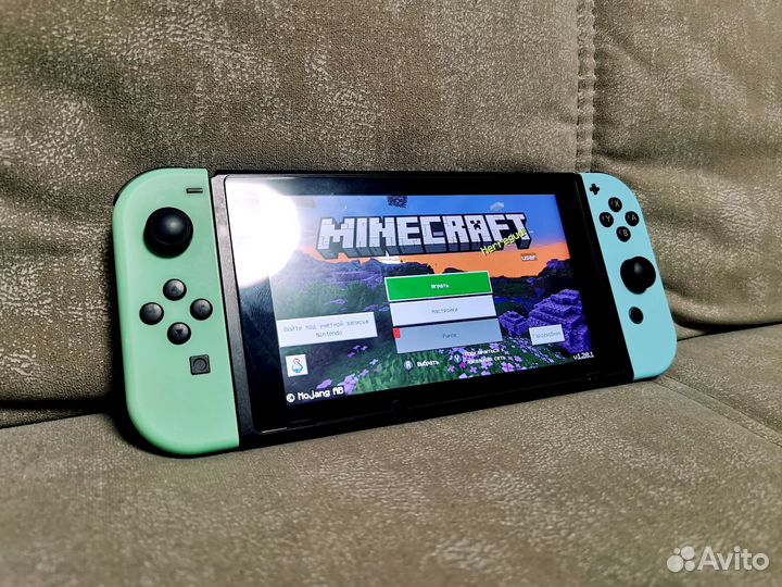 Nintendo switch rev 2 прошитая 64Gb + комплект