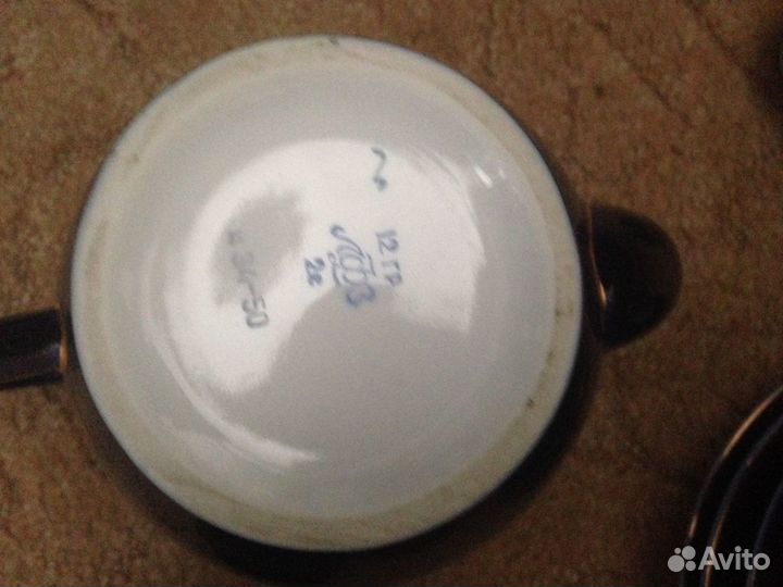 Чайный сервиз, кобальт, лфз, СССР