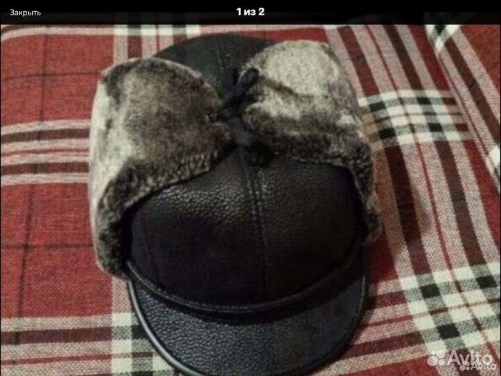 Мужская зимняя шапка овчина науральная р 58—60