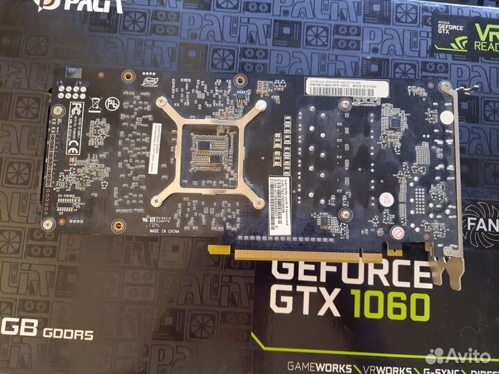 Видеокарта GTX 1060 3gb Palit Dual