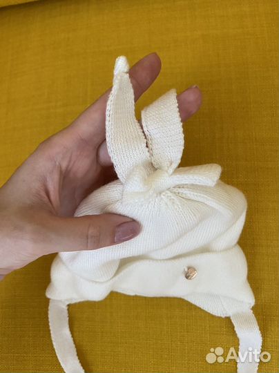 Шапка белая демисезон 42-44