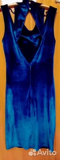 Бархатное вечернее платье 42 размер