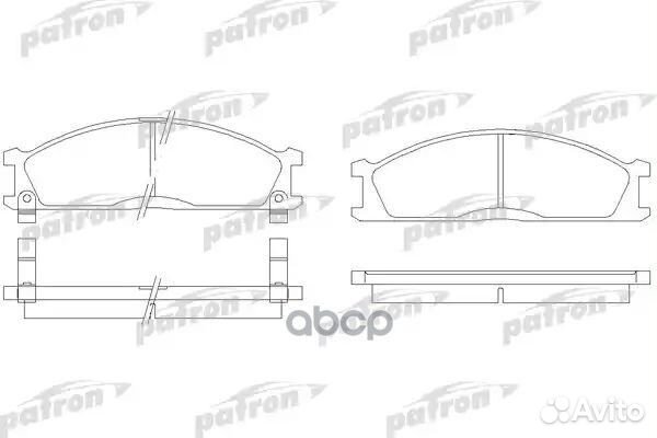 Колодки тормозные дисковые передн nissan: pick