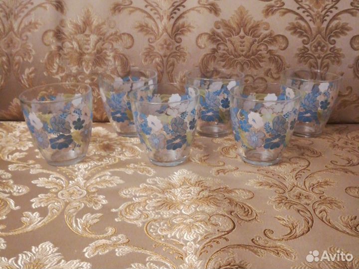 Стаканы 6 шт. Новые. Турция. Стекло толстое
