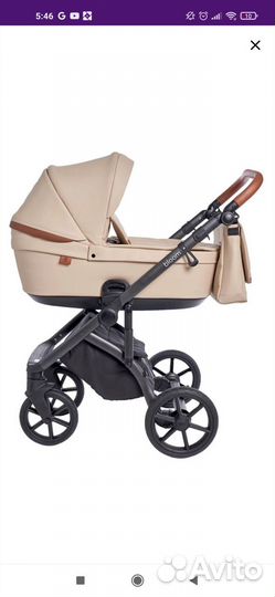 Каляска для новорожденных 2 в 1 roan bloom