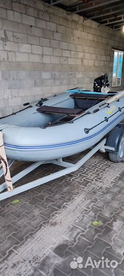 Пвх лодка Адмирал с мотором и прицепом