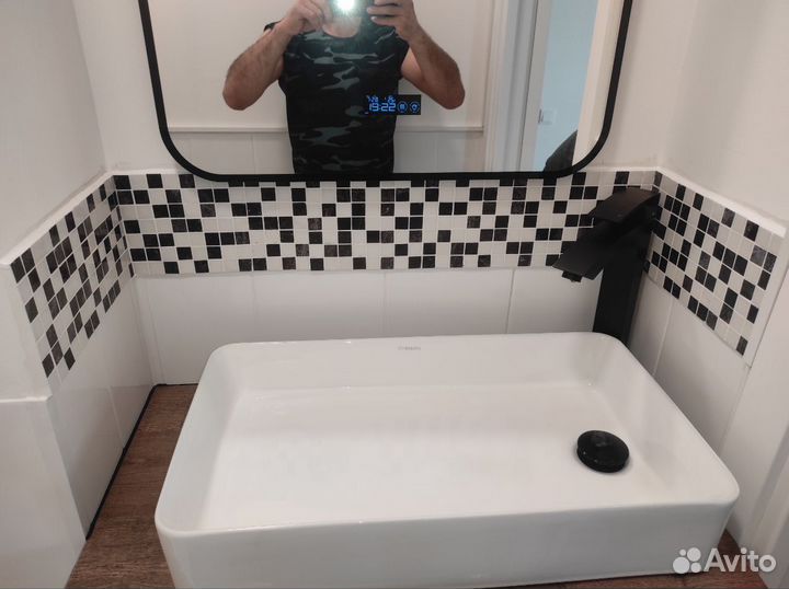 Плитка мозаика на сетке