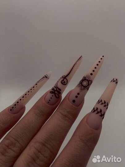 Маникюр с покрытием гель лак наращивание ногтей