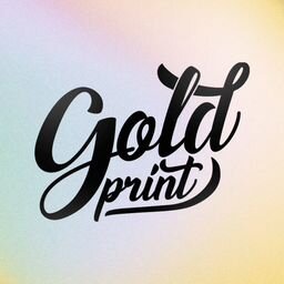 Печать на футболках Gold print