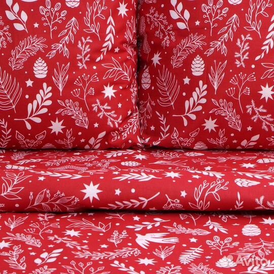 Кпб 'Этель' евро Новогодний узор 200*217 см,220*24
