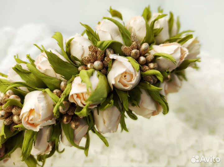 Ободок и браслет ручной работы из фоамирана