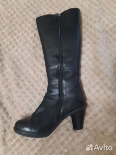 Кожаные зимние сапоги 38