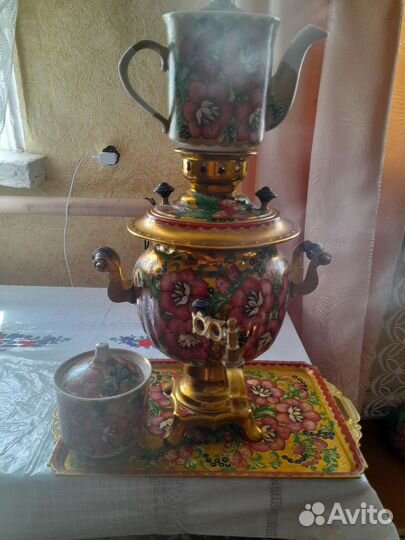 Самовар электрический расписной