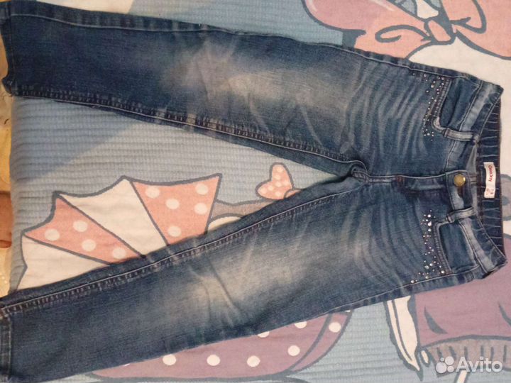Джинсы для девочки 110 116